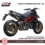 SC-PROJECT Pair of CR-T M2 mufflers DUCATI HYPERMOTARD 950 - SP