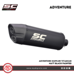 Adventure Muffler, Titanium Matt Black Painted