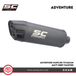 Adventure Muffler, Titanium matt Grey Painted