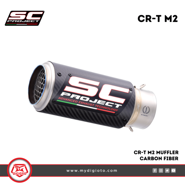 CR-T M2 Muffler, Carbon fiber