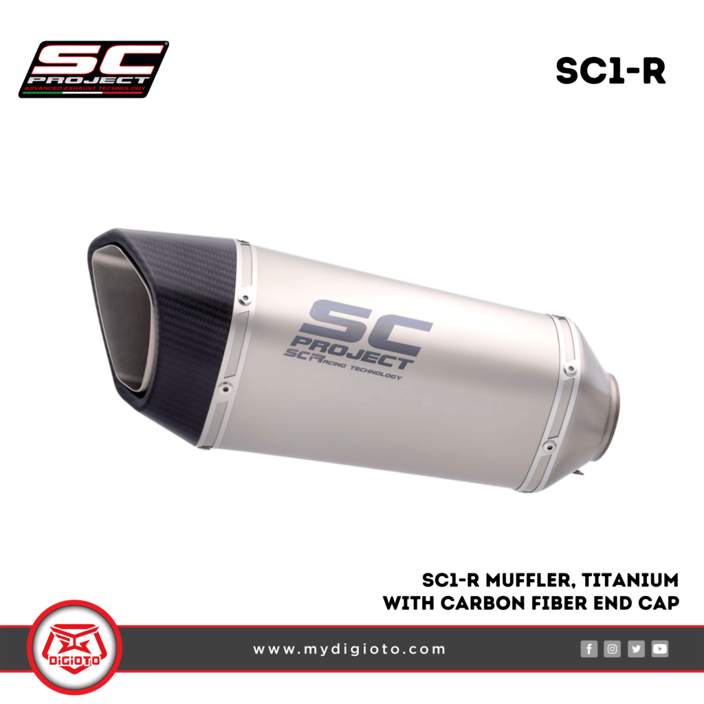 SC1-R Muffler, titanium