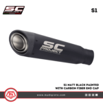 s1 matt black painted