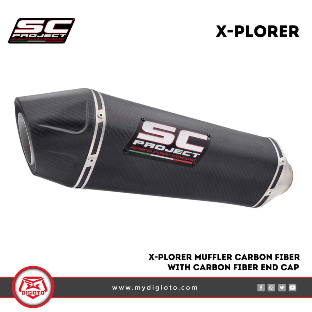 sc X-PLORER MUFFLER Carbon Fiber