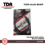 TDR BRAKE HOSE 203CM BLACK CARBON