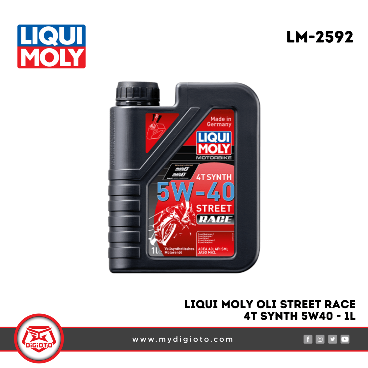 Liqui Moly Oli Street Race 4T 5W40 - 1L