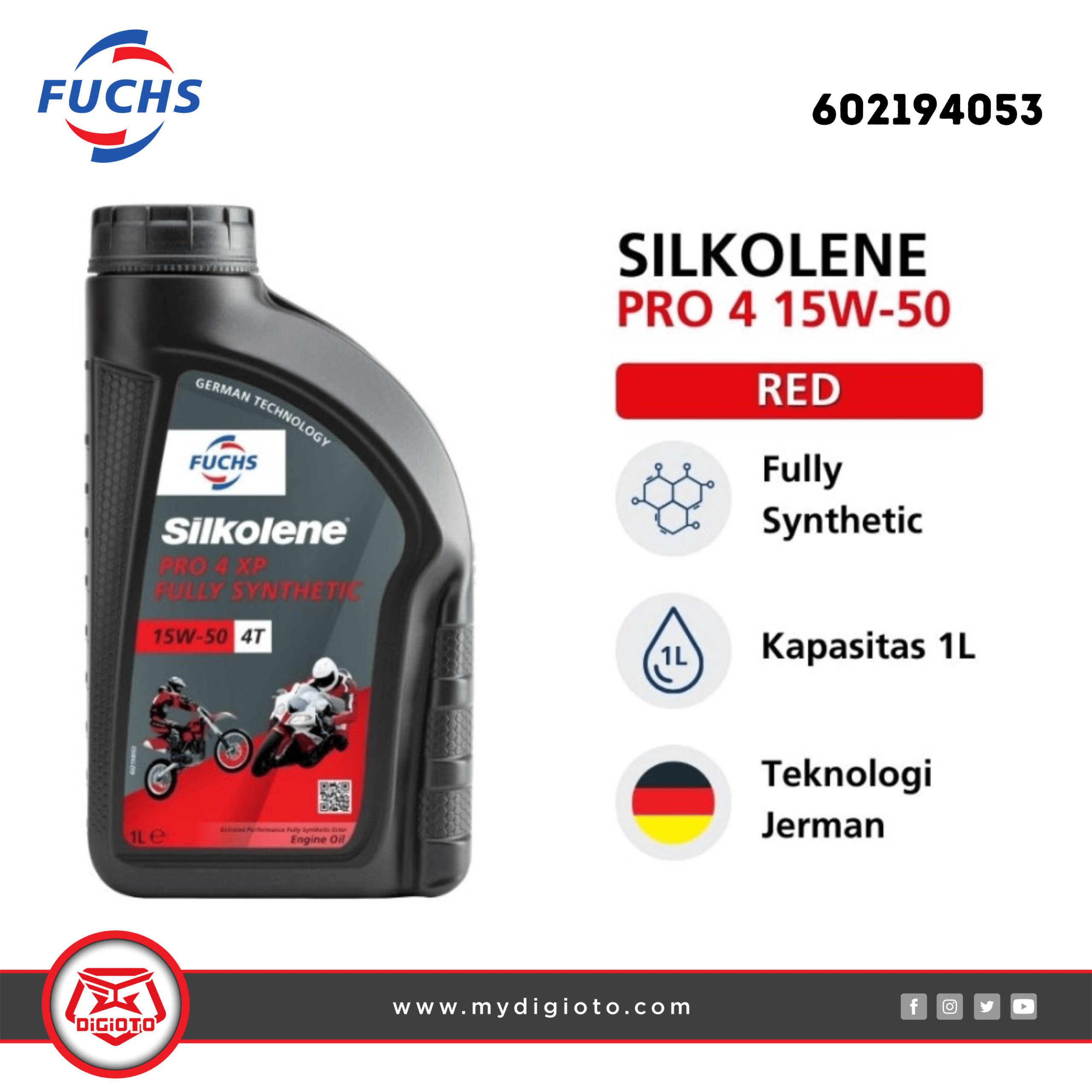 SILKOLENE OLI PRO 4 15W50 1LT SILKOLENE OLI PRO 4 15W50